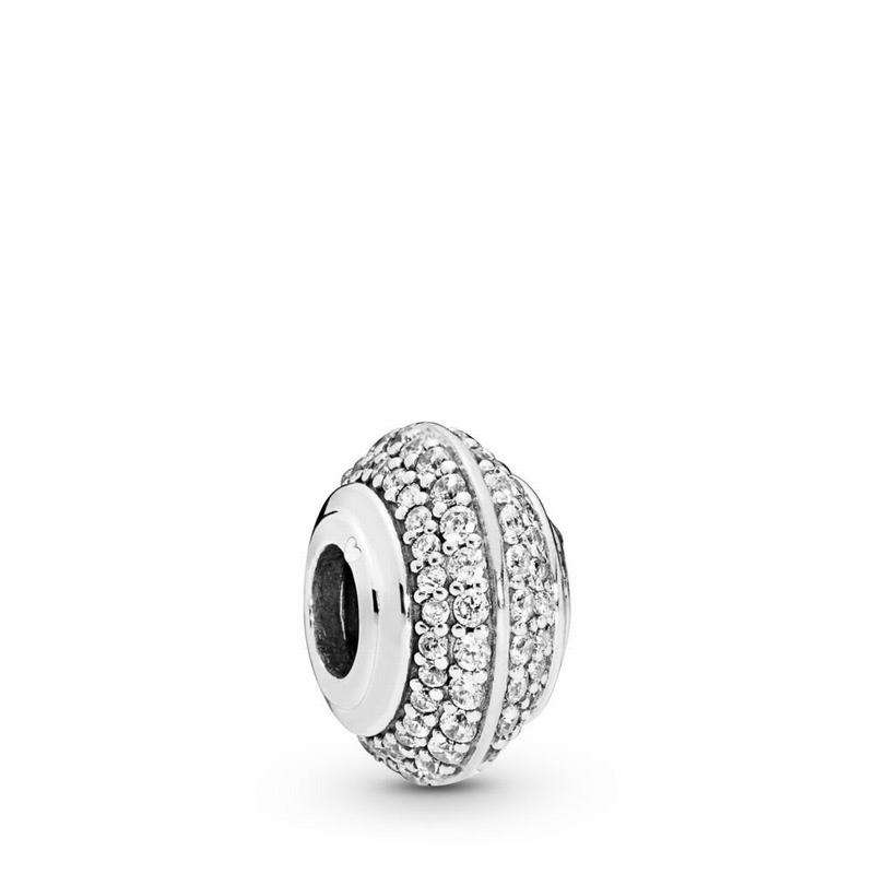 Pandora Sparkling Pavé Charm Clearance NZ, Sterling Silver (921560-HVK)